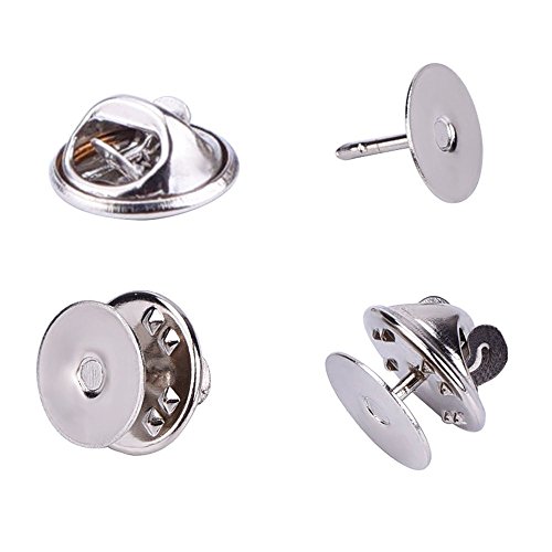 eBoot 25 Pieces Tie Tacks Blank Pins with Clutch Back