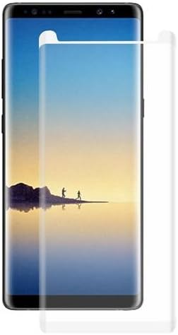 Galaxy Note 8 Tempered Gorilla Cases Glass by Kitchen Rainbow FITS WITH ALL CASES Compatible Premium Sensitive Flexible 0.26mm Tempered Glass Screen Protector For Samsung Galaxy Note 8 (White)