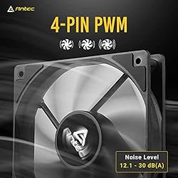 Antec PWM PC Fans, 120mm Fan, 4 Pin PWM, 60.4CFM
