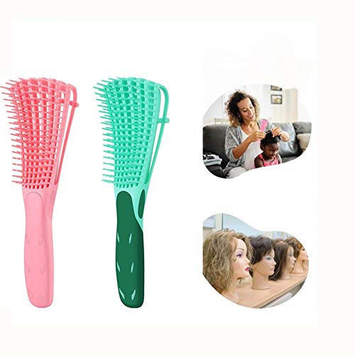 Detangling Brush, Curved Hair Brushes for Women Afro America 3a to 4c