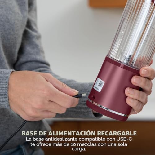 , Batidora compacta motorizada, 530 ml, rojo arándano, BC151UKCR