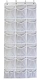 Misslo Mesh Waterproof Hanging Over the Door Organizer For Accessories Storage (15 Extra Large and 6 Small Pockets)