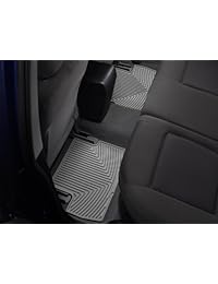 WeatherTech Tapetes de hule, traseros, se pueden recortar según el tamaño adecuado, para todo tipo de clima (Gris)