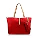 GEARONIC TM Korean Lady Women PU Leather Shoulder Handbag Shoulder Bag Red