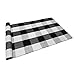 UKELER Buffalo Plaid Rugs 2×3- Cotton Retro Farmhouse Doormat Tartan Checkered Layered Door Mats Outdoor Hand-Woven Washable Throw Rugs for Front Porch/Kitchen/Sink/Bathroom/Entry Way