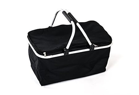 Aluminio Cool Cesta De Compra Cesta Cool Nevera Portátil - Negro ...