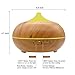 300ML Essential Oil Diffuser, MOKOQI Wood Grain Aromatherapy Ultrasonic Cool Mist Whisper-Quiet Humidifier with Color LED Light Changing and 4 Timer Settings,Auto Shut-off,BPA Free for Spa,Home,Office
