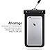 Parboo Universal Waterproof cellphone Case, waterproof phone bag for iPhone 6S,6,6S Plus,7 SE 5S, Galaxy S7, S6 Note 5 4, HTC,LG, Black