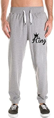 Men's Athletic Leisure Pants King Word Sweatpants With Pockets