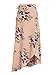 Simplee Apparel Women's Boho Floral Print High Waist Summer Beach Wrap Maxi Skirt Cover Up, Beige, 4/6, Small