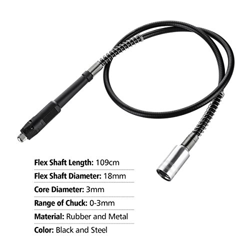 Flexible Shaft, Drillpro Flex Shaft for Rotary Grinder, Flexible Drill