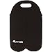 Sunwalla Insulated Wine Carrier – Neoprene Tote Bag Holds 2 Bottles of Wine – Secure Carry Handle