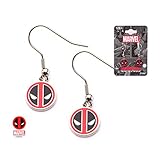 Marvel Comics Deadpool Dangle Earrings Stainless Steel