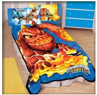 Skylanders Giants Gaming Monster Twin Plush Blanket 62" X 90"
