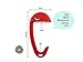 BAGMAN Creative Fun Portable Table Bag Hanger Purse Hook Handbag Hanger (Green)