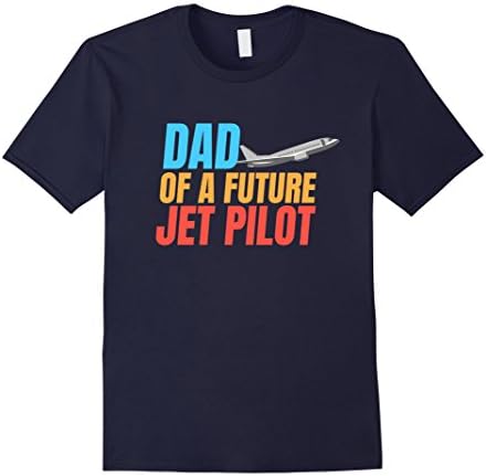 Mens Dad of a Future Jet pilot shirt 2XL Navy