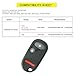 YITAMOTOR Key Fob Replacement Keyless Entry Remote Control Compatible for Honda Civic EX LX and DX Pilot NHVWB1U523 NHVWB1U521