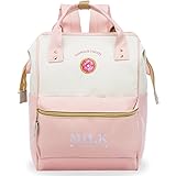 ZOMAKE Casual Travel Backpack, Diaper Bag Laptop Daypack Stylish School Backpack for Women & Girls, with Wide Doctor Style Top Opening(Candy Pink)