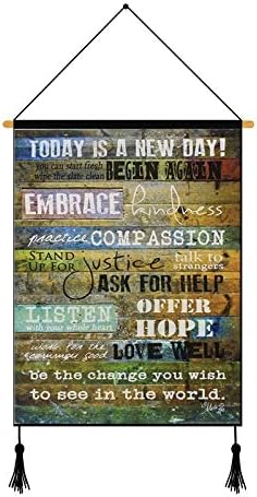 Unframed Picture Today is A New Day Print Book Art Painting Canvas Wall Art Ready to Hang for Home Decoration 1826 Inch