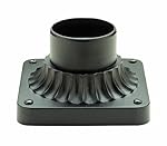 Trans Globe Lighting 100 BK Outdoor  Canby 3.25" Post Base Mount, Black