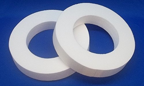 2 PC Set EPS Styrofoam WREATHS 10" or 12" x 2" (10")