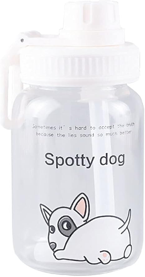 Amazon ガラスマグ 高ホウケイ酸ウォーターカップ ストローグラスカップ かわいい漫画のマグカップ ストローで ポータブル 屋外ケトル かわいいネットレッドガールカップ 水筒 マグボトル オンライン通販