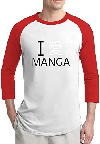 Summer I Love Manga Graphic Men's Heavyweight Blend Half Sleeve T-shirts