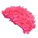 Medifier Lace Vintage Swim Cap Floral Petal Retro Style Bathing Caps for Women Rose (Rose Red)