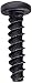 Steel Thread Rolling Screw for Plastic, Black Oxide Finish, Pan Head, Phillips Drive, #4-20 Thread Size, 1/2