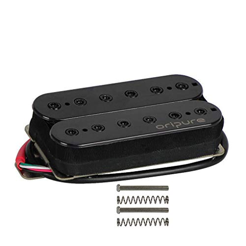 OriPure Handmade Pickup Alnico 5 Double Coil Guitar Humbucker Bridge Pickup 16.6K - Adjustable Pole Pieces