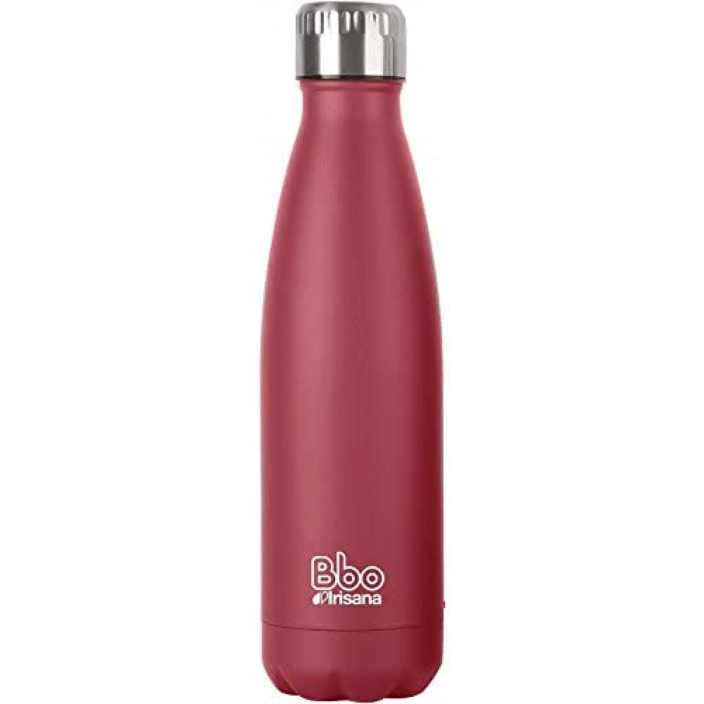Irisana BBO Thermos Bottle with Case, Red, 500 ml