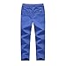KID1234 Boys Pants - Boys Chino Pants,Adjustable Waist Pants 4-12 Years,6 Colors to Choose,Best Family Dinner Blue