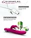 Fantastic Zone Rabbit Vibrator 360 degree Rotation Waterproof 7 Speed G Spot Dildo Rechargeable Massager Adult Products Sex Toy Rose Red
