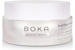 Boka Teeth Whitening Powder - Nano Hydroxyapatite, Appropriate for Sensitive Teeth, Whitening -Toothpaste Alternative with Essential Oils, Has Probiotics, Multivitamins & Aloe