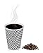 Golden Spoon Paper Coffee Cups (100 Count) Disposable Serve Cold Water, Tea, Hot Chocolate 12 Ounce