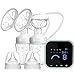 Electric Breast Pump, SUMGOTT Double Rechargeable Breastfeeding Pump for Breast Milk Suction and Breast Massage