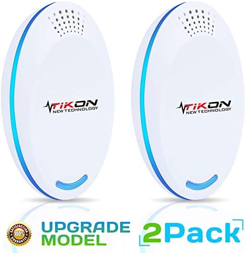 Ultrasonic Pest Repeller - Pest Control - (2 Pack) Electronic Plug in Best Repellent - Get Rid Of - Rats Insects Rodents Squirrels Mice - Mosquitos Ants Roaches Spiders Fleas Bed Bugs Flies Fruit Fly!