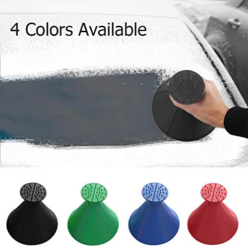Ciao Life Ice Scraper Magic Funnel Round Windshield Ice Scrapers, Magic Car Cone-Shaped Snow Removal Tool