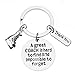 Figure Skating Coach Keychain, Ice Skate Coach Gifts, Great Coach is Hard to Find But Impossible to Forget Keychain for Men and Women
