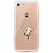 JAHOLAN iPhone 7 Case, iPhone 8 Case Amusing Whimsical Design Clear Bumper TPU Soft Case Rubber Silicone Cover for iPhone 7 iPhone 8 - Cat Music Swing