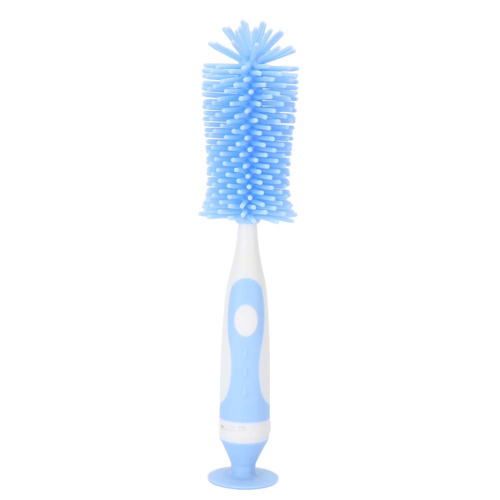 Bottle Cleaner Brush Silicone Milk Bottle Cleaner Long Handle Bottle Cleaner 360 Degrees Rotation Baby Bottle Cleaner Water Bottle Cleaner Brush for Narrow Neck Containers