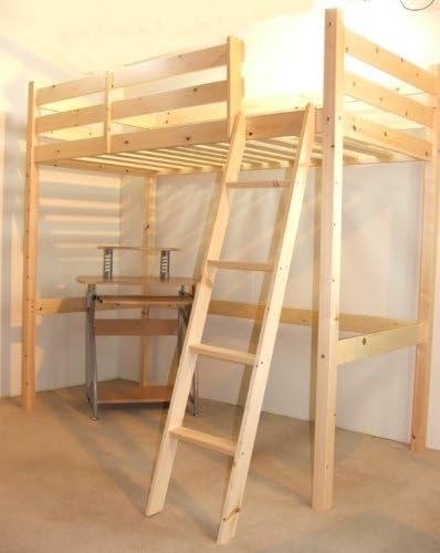 Strictly Beds and Bunks - Celeste High Sleeper Loft Bunk Bed including Sprung Mattress (15cm), 2ft 6 Single