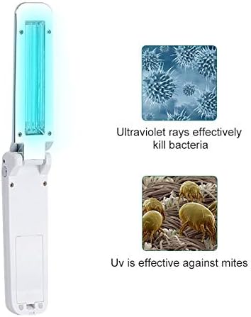 Rxlife Portable Germicidal Lamp, Handheld Foldable Disinfection Light Mini UV Germicidal Lamp