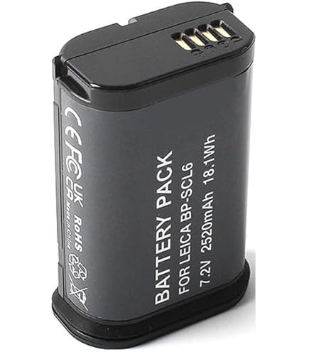 Amazon.com : Eeyrnduy BP-SCL6 Battery for Leica Q2, Q3, SL2, SL2S