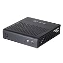 Silverstone Tek Aluminum Top Cover/Steel Body Thin Mini-ITX Media Center/HTPC Case PT13B - Black