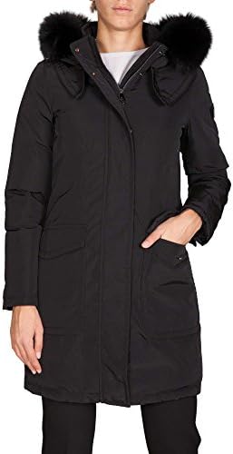 Giubbino Peuterey donna olara fur ped2659 nero taffettà piuma lucente confort fw 17/18