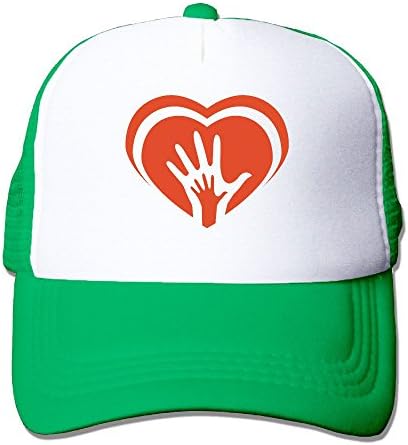 JIOWI KOPKR Mesh Orange Hold The Love Baseball Hat Adjustable Baseball Cap for Children
