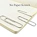 HAHIYO Paperclips Nonskid New Upgrade No Paper Scratch Large 3” Length Paper Clips with Curve Non Skid Heavy Duty Tight Grip Thick Rust Proof Reusable Metal Bright Silver for Home Office 30 Pack