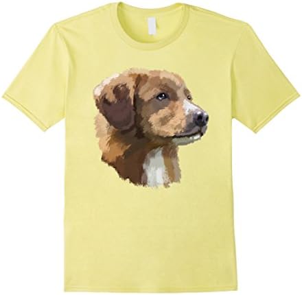 Men's Nova Scotia Duck Tolling Retriever Dog T Shirt I Love Toller Small Lemon