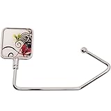SilverHooks White Modern Square Purse Hook Hanger